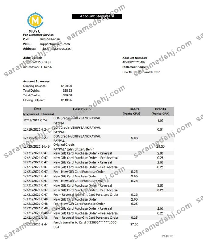 USA MOVO excel pdf